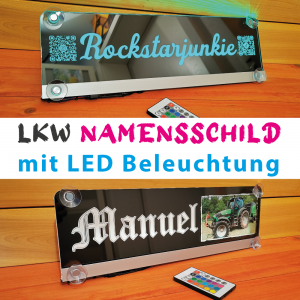 LKW Namensschild mit LED Beleuchtung
