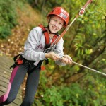 Familie Renpening im Kletterpark