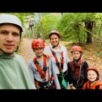 familie renpening im kletterpark